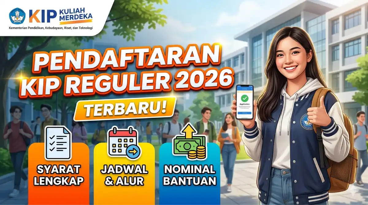 Pendaftaran KIP Reguler 2026 Terbaru: Syarat, Jadwal, dan Nominal Bantuan