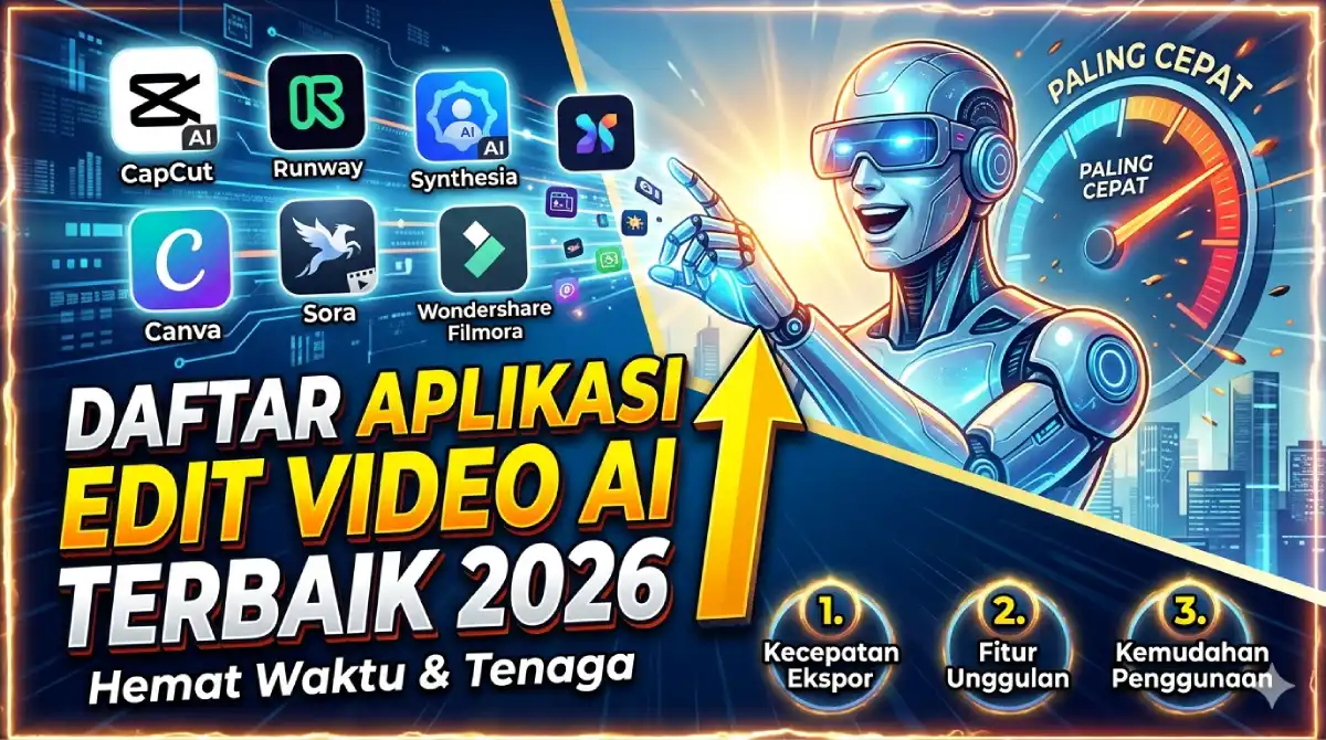Daftar Aplikasi Edit Video AI Terbaik 2026 Paling Cepat