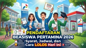 Pendaftaran Beasiswa Pertamina 2026 Syarat, Jadwal, dan Cara Lolos Hari Ini